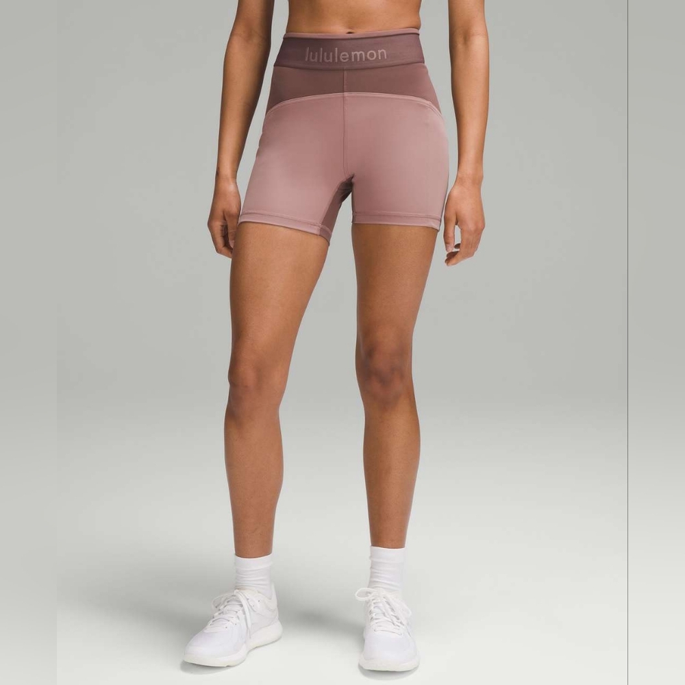 Lululemon Logo Waistband Everlux Training Short 4"